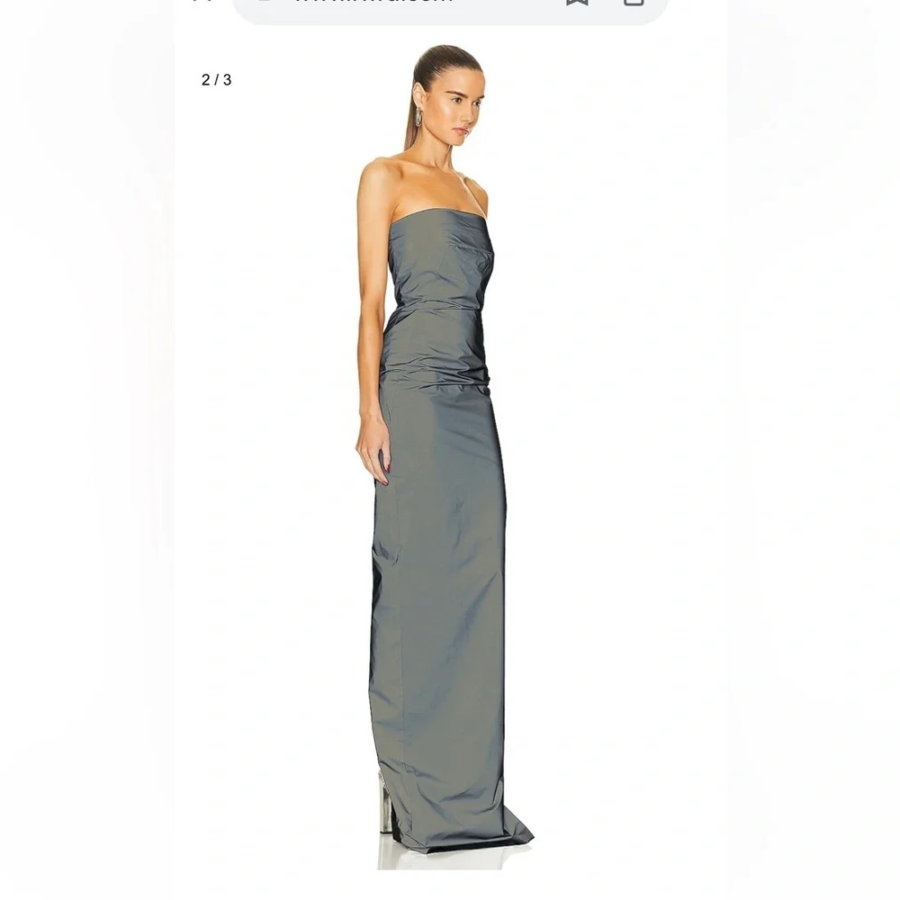 RICK OWENS
Bustier Gown
Size: 40
Color: Reflex
NEVER WORN!!! - Picture 3 of 8